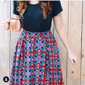 EUC Geometric Madison Skirt with Pockets